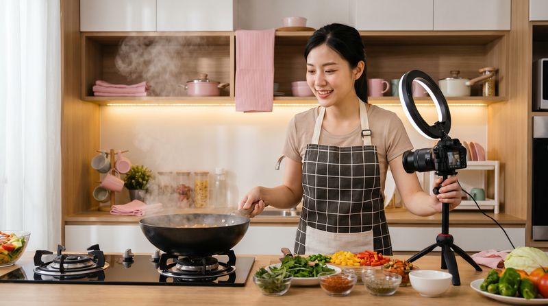国产主播美食视频教程